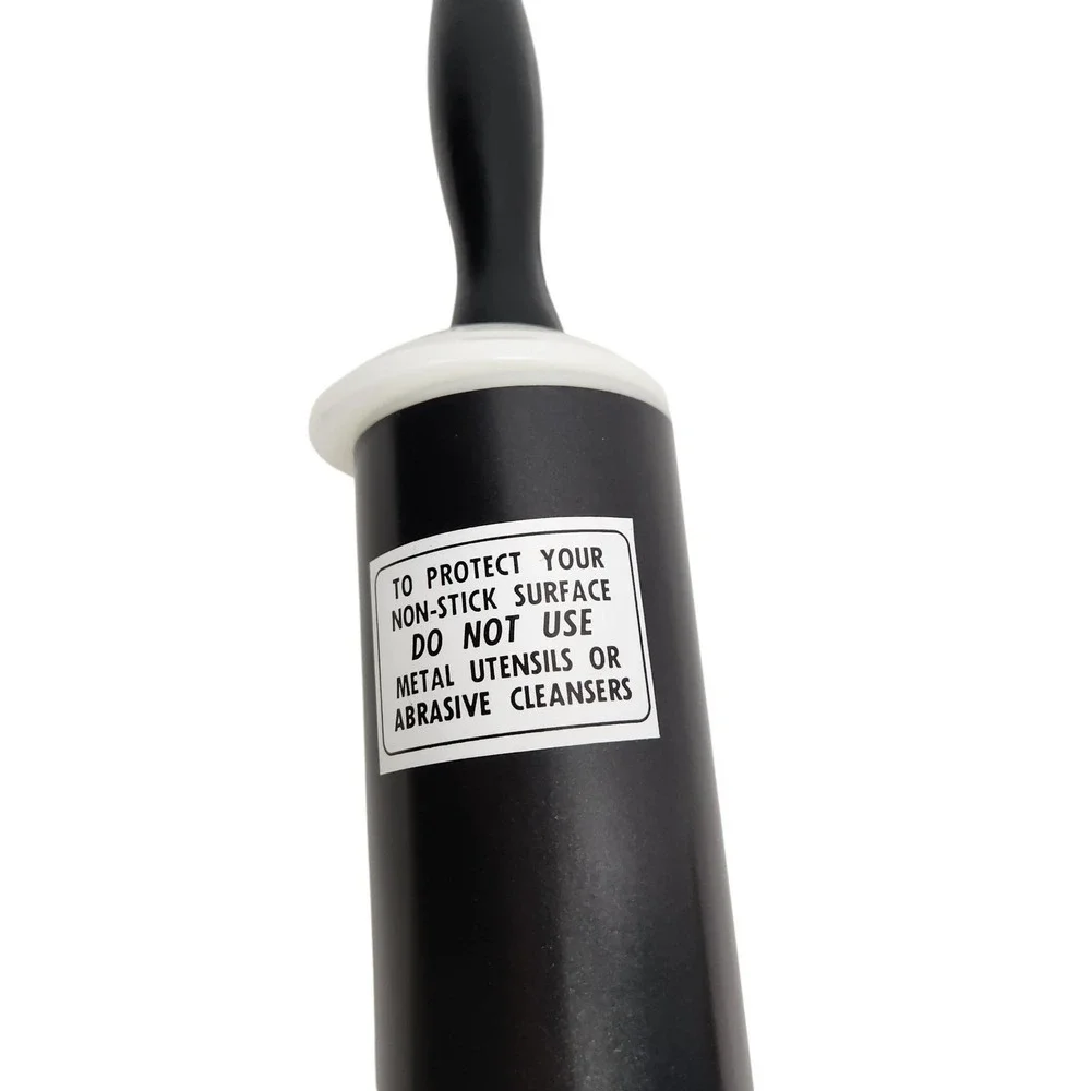 Xylan Nonstick Adjustable Rolling Pin Black Dough Thickness Gauge Baking Kitchen